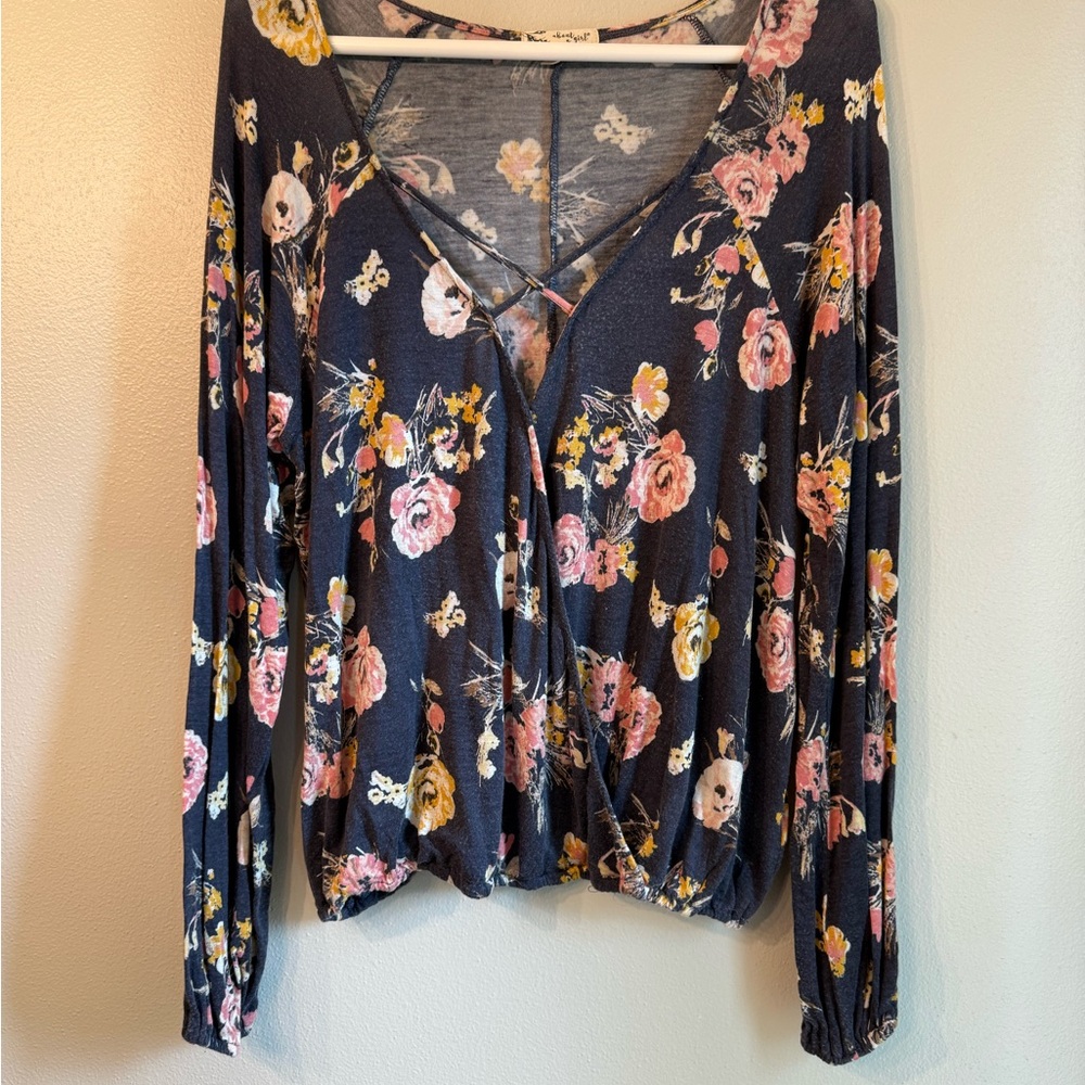 Tjmaxx Woman’s Floral Long Sleeve Top